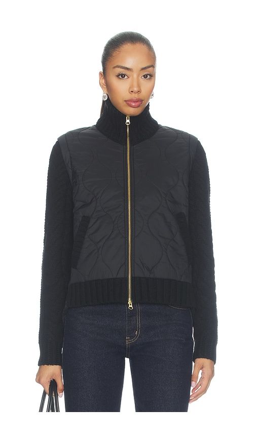 Patra Mixed Media Jacket in . - size L (also in M, S, XS) - Veronica Beard - Modalova