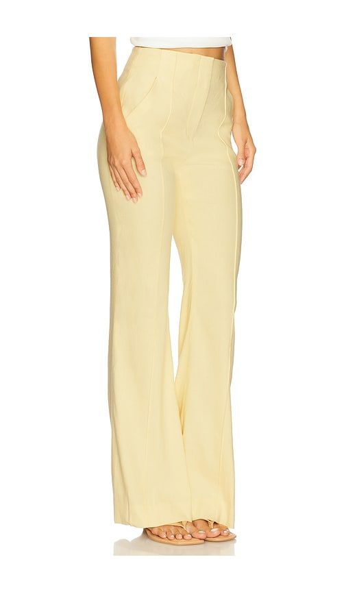 Komi Pant in Lemon. - size 10 (also in 2) - Veronica Beard - Modalova