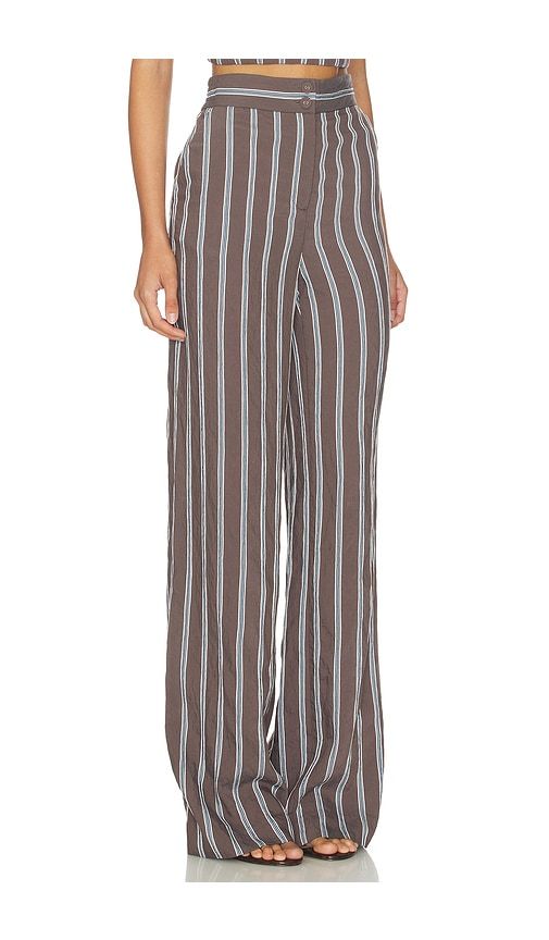 Carraway Pant in Chocolate. - size 0 (also in 2, 4, 6, 8) - Veronica Beard - Modalova