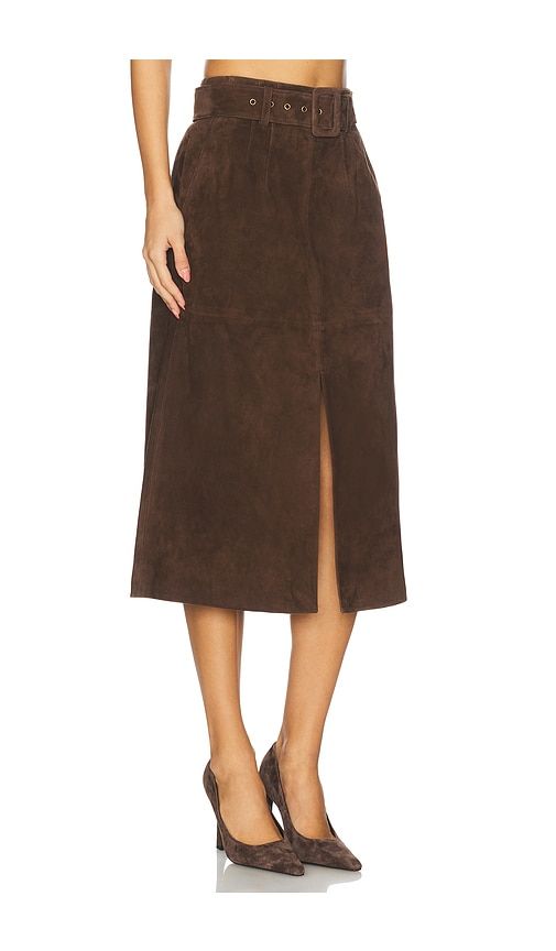 Alexie Skirt in Brown. - size 10 (also in 8) - Veronica Beard - Modalova
