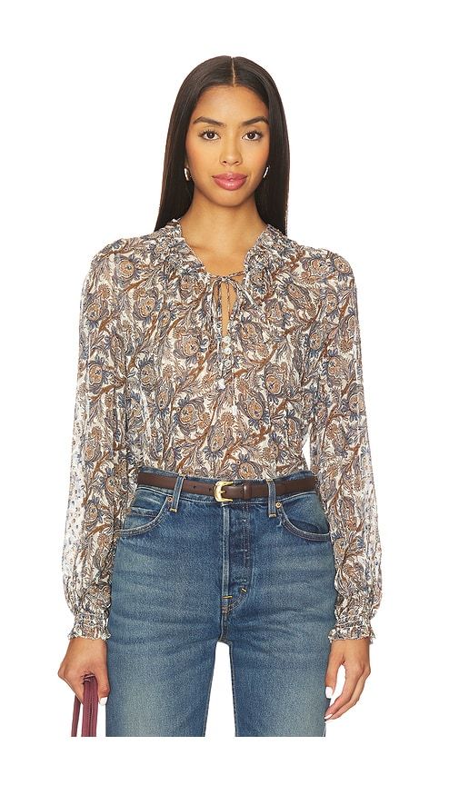 Hickory Blouse in Brown. - size 14 (also in 6) - Veronica Beard - Modalova