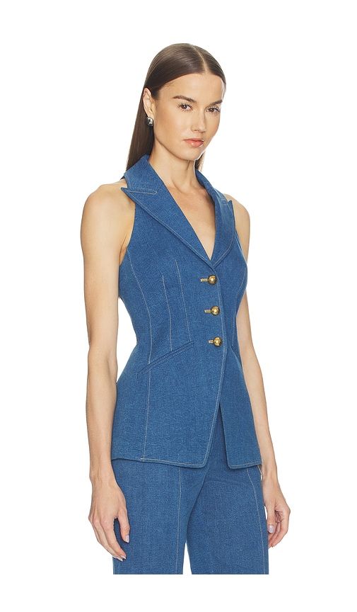 Costa Vest in Blue. - size 0 (also in 00, 2) - Veronica Beard - Modalova