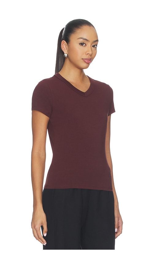 Devin V-neck Tee in Brown. - size L (also in M, S, XS) - Veronica Beard - Modalova