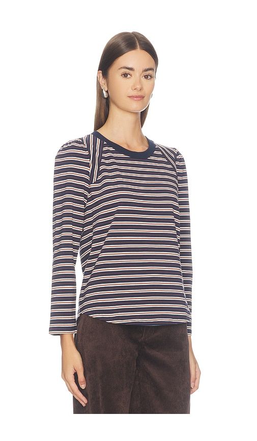 Mason Baseball Tee in Navy. - size L (also in M, S, XS) - Veronica Beard - Modalova