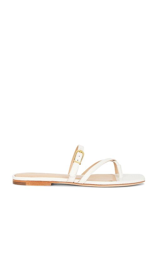 Marthe Sandal in White. - size 10 (also in 5, 5.5, 6, 6.5, 7, 7.5, 8, 8.5, 9) - Veronica Beard - Modalova