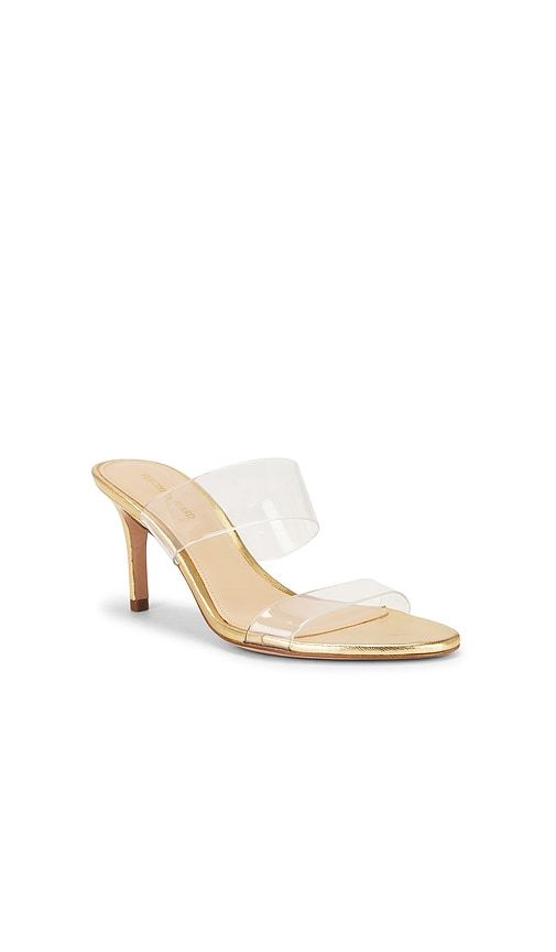 Asha 75 Sandal in Metallic Gold. - size 6 (also in 7, 8.5, 9) - Veronica Beard - Modalova