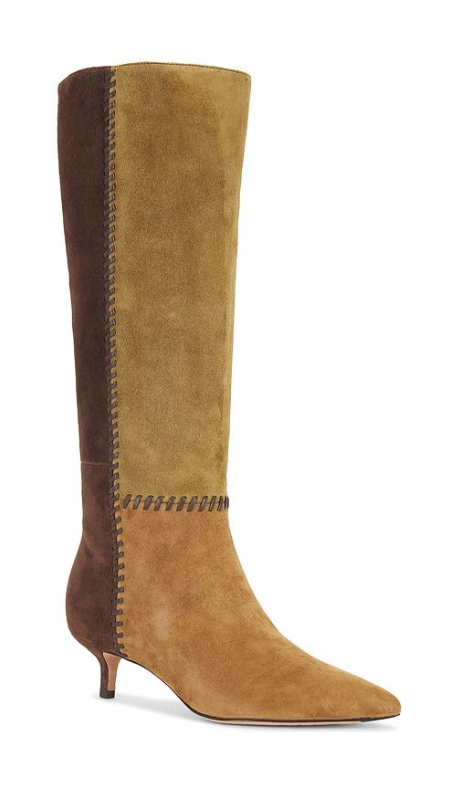 Lisa 45 Tall Whipstitch Boot in Brown. - size 6 (also in 7, 7.5, 8, 8.5, 9.5) - Veronica Beard - Modalova