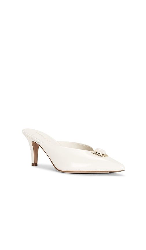 Rochelle Cabochon Mule Pump in Ivory. - size 10 (also in 6, 7, 7.5, 8, 8.5, 9, 9.5) - Veronica Beard - Modalova