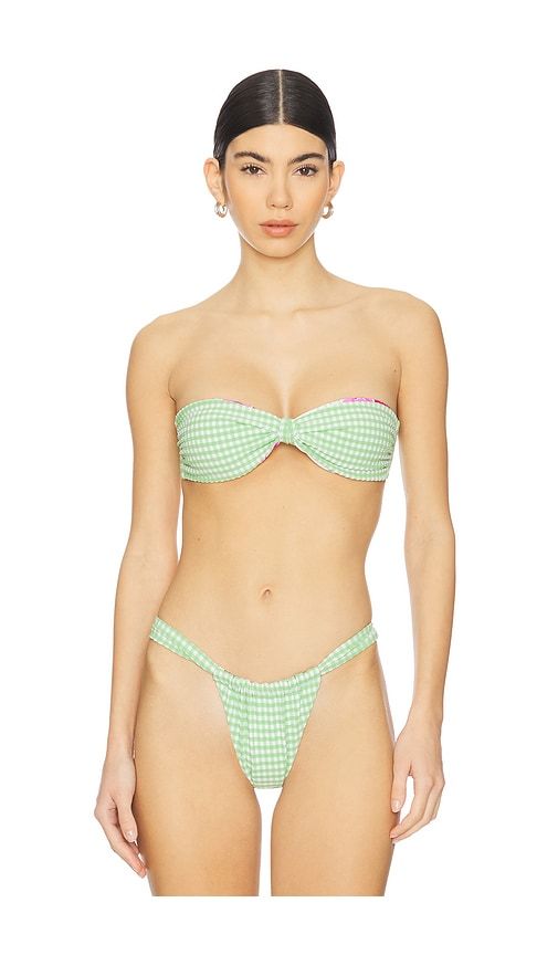 Bindi Reversible Bikini Top in Green,White. - size S (also in XS) - VDM - Modalova