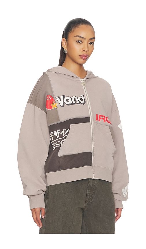 Paneled Zip Up Hoodie in . - size M (also in S, XL/1X, XS) - VANDYTHEPINK - Modalova