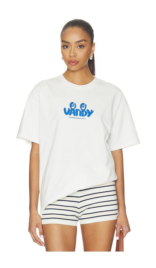 Magazine Eye Logo Tee in White. - size L (also in M, S, XL/1X, XS) - VANDYTHEPINK - Modalova