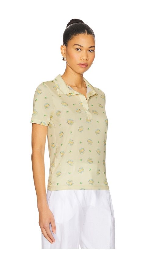 Floral Print Polo in Yellow. - size L (also in M, XS) - Vivetta - Modalova