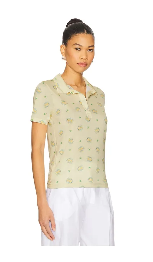 Floral Print Polo in Yellow. - size M (also in XS) - Vivetta - Modalova