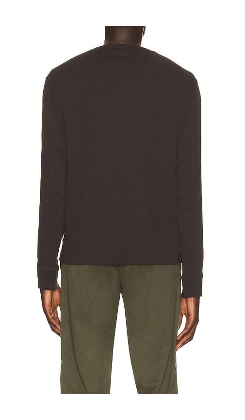Long Sleeve Henley Shirt in Brown. - size M (also in S, XL/1X, XXL/2X) - Vince - Modalova