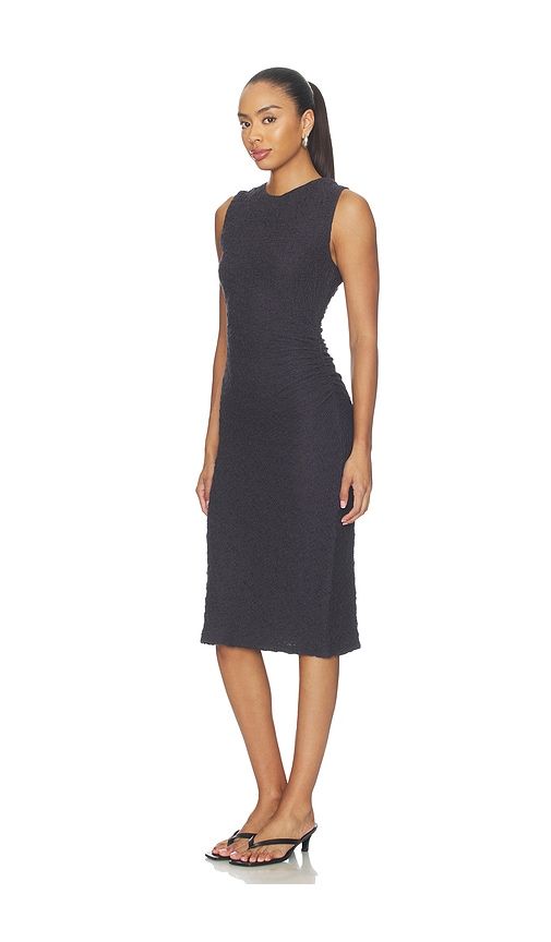 Sleeveless Side Drape Dress in Black. - size M (also in S) - Vince - Modalova