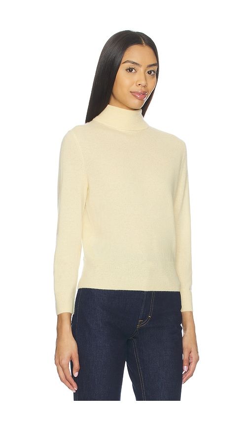 Sleeve Mock Neck Top in Yellow. - size M (also in S) - Vince - Modalova