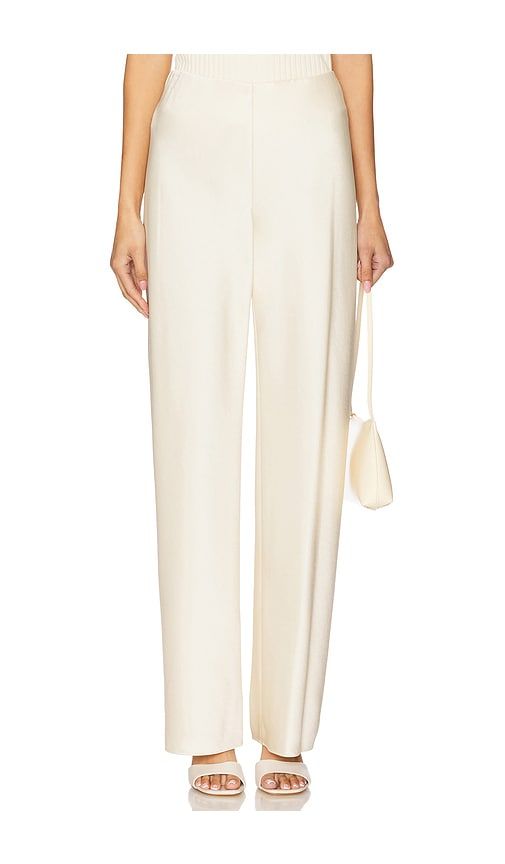 Fluid Bias Pant in Ivory. - size L (also in M) - Vince - Modalova