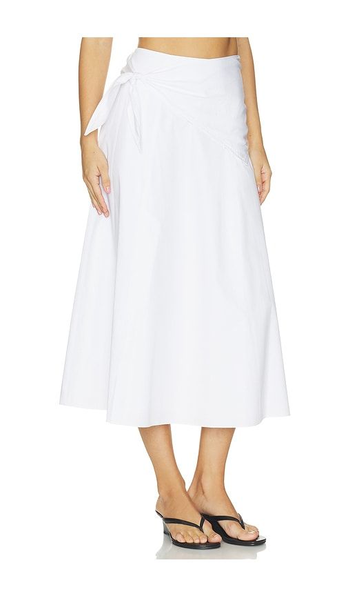 Scarf Tie Skirt in White. - size 0 (also in 2, 4, 6, 8) - Vince - Modalova