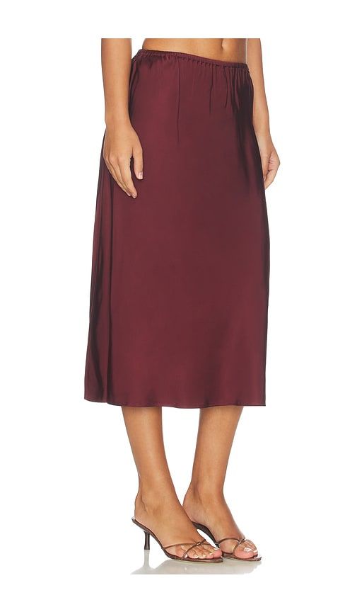Pull On Slip Skirt in Burgundy. - size L (also in M, S, XS, XXS) - Vince - Modalova