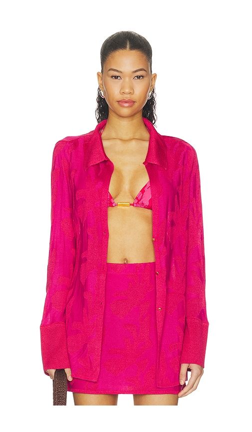 Lara Shirt in Pink. - size L (also in M, S, XS) - Vix Swimwear - Modalova