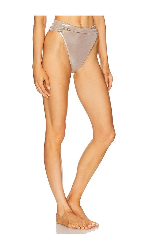 Cassie Hot Pants in Metallic Neutral. - size L (also in S) - Vix Swimwear - Modalova