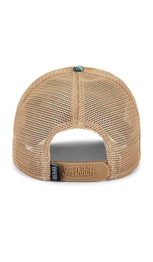 Plaid Cord Trucker Hat in Brown - Von Dutch - Modalova