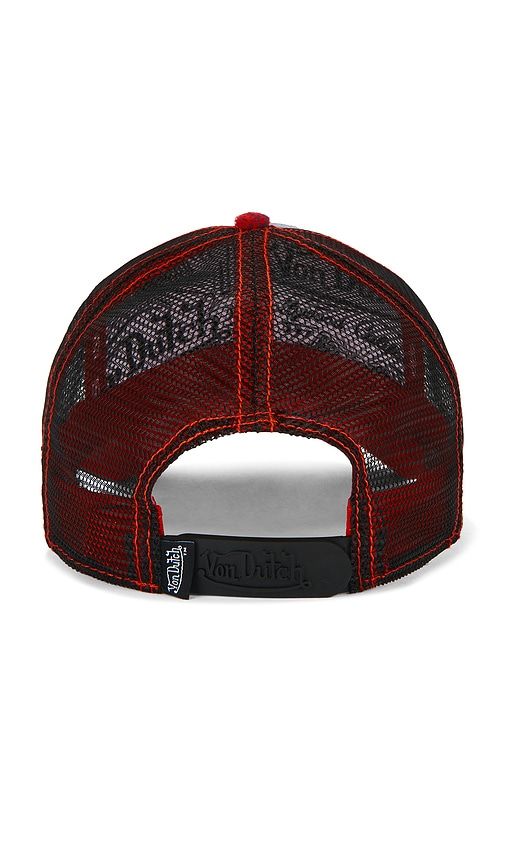 Von Dutch Plaid Trucker Hat in Red - Von Dutch - Modalova