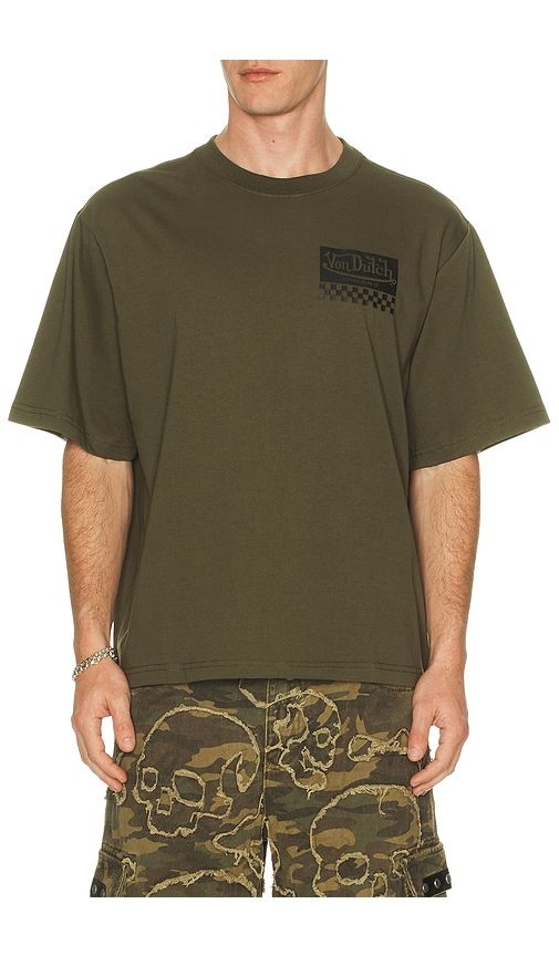 Originals Eagle Boxy Crop Tee in Olive. - size M (also in S) - Von Dutch - Modalova