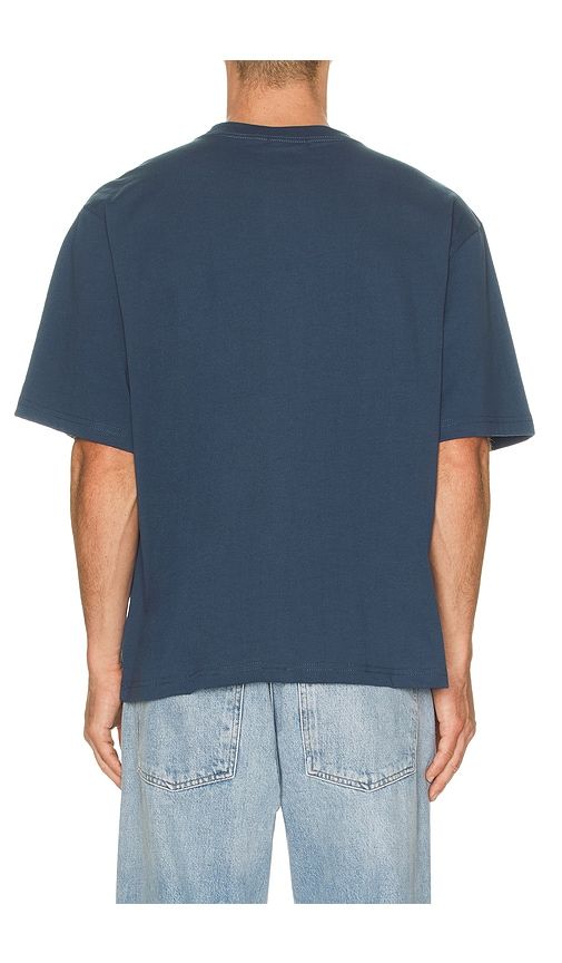 Chest Logo Boxy Crop Tee in Blue. - size L (also in M, S) - Von Dutch - Modalova