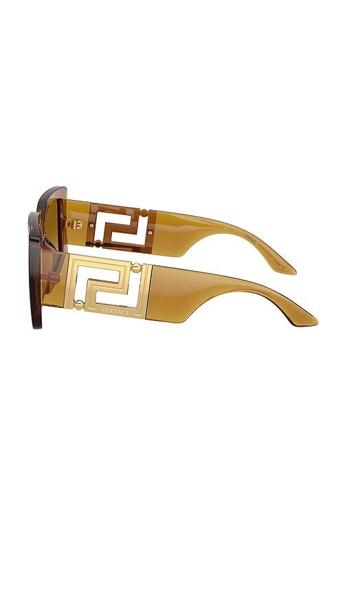 VERSACE Square Sunglasses in Brown - VERSACE - Modalova