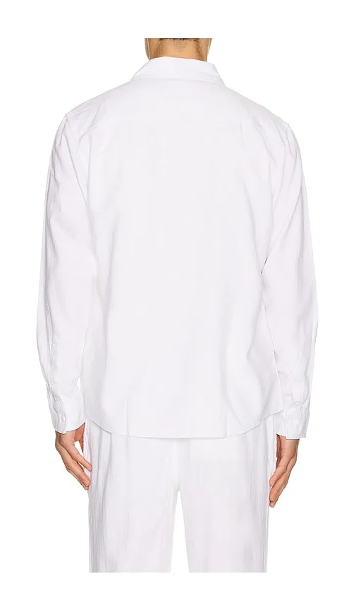 Long Sleeve Linen Button Down Shirt in . - size L (also in S) - Vintage Summer - Modalova