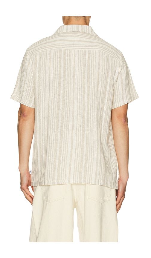 Basket Weave Camp Shirt in White. - size M (also in S) - Vintage Summer - Modalova