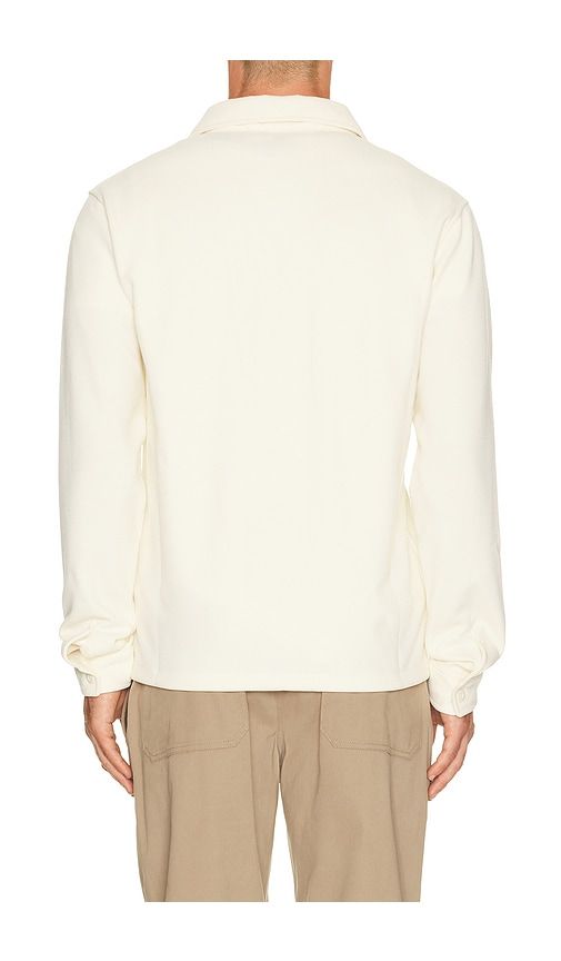 Waffle Shirt Jacket in Cream. - size L (also in M, S, XL/1X) - Vuori - Modalova