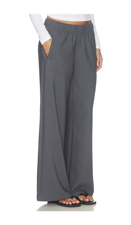 Sander Elastic Waist Trouser in Charcoal. - size L (also in M, S, XS) - Vuori - Modalova