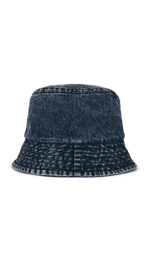 Lettering Denim Bucket Hat in - VERUTUM - Modalova