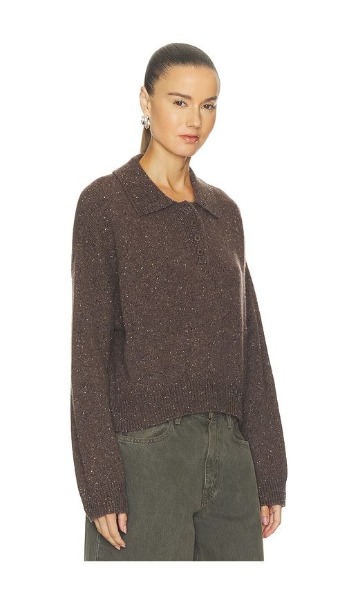 Frida Cashmere Polo in Brown. - size S (also in XS, M, L) - VIR VITA - Modalova