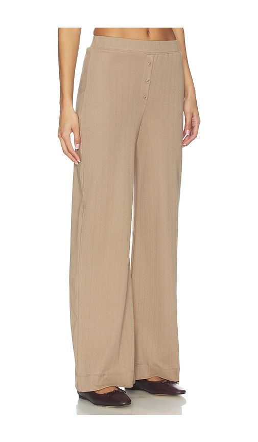 Pointelle Lounge Pant in Brown. - size L (also in M, S, XL) - VIR VITA - Modalova