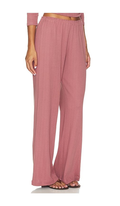 Hilda Pointelle Pant in Pink. - size L (also in M, S, XS) - VIR VITA - Modalova