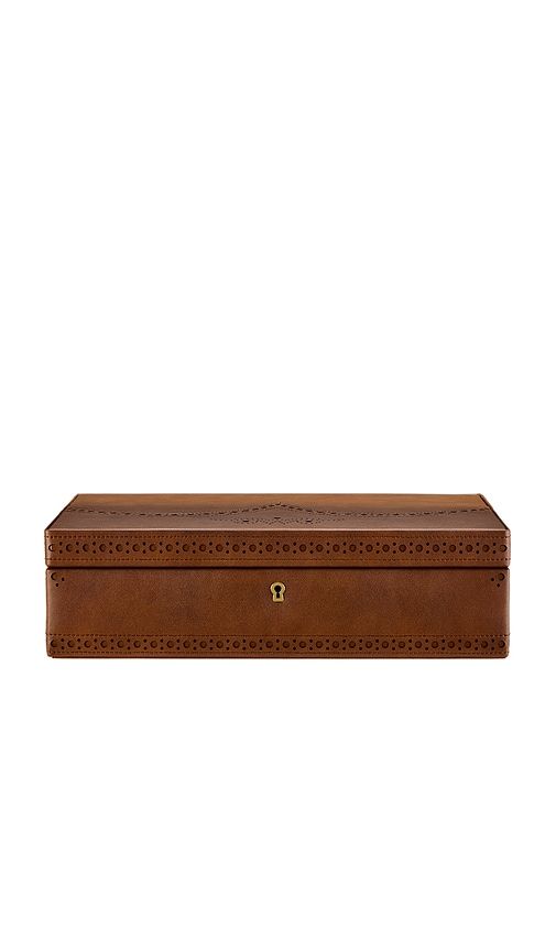 Brogue 10 Piece Watch Box in Brown - WOLF - Modalova