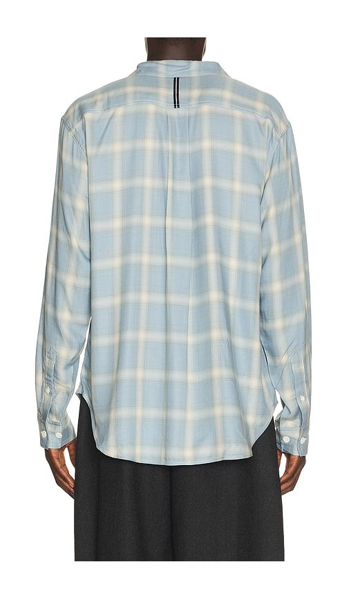 Rayon Check Classic Shirt in Blue. - size L (also in M, S, XL/1X) - Works and Days - Modalova