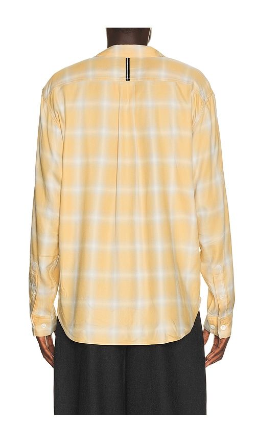 Rayon Check Classic Shirt in Yellow. - size L (also in M, S, XL/1X) - Works and Days - Modalova