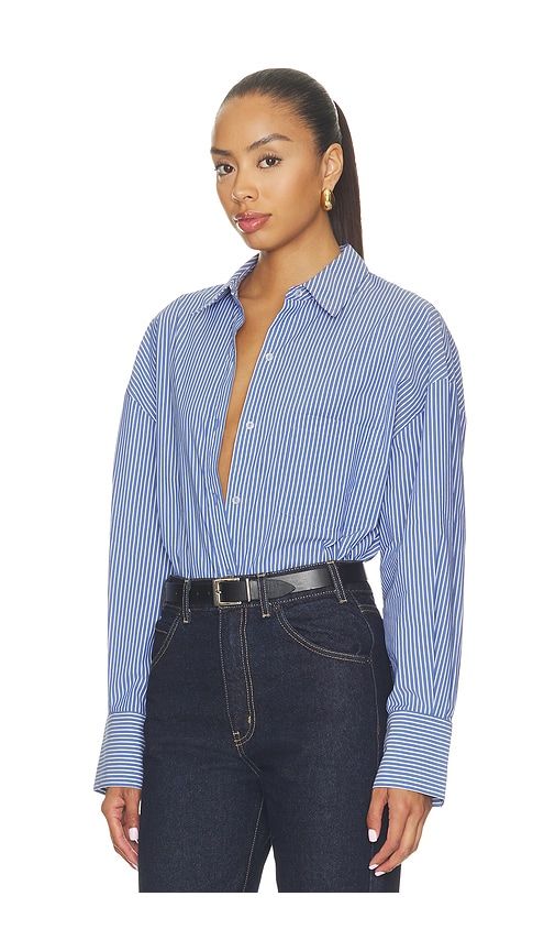 Poplin Button Up in Blue. - size L (also in M, S, XS, XXS) - WAO - Modalova