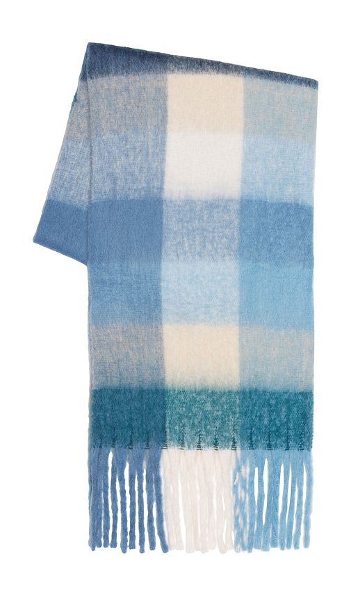 Highland Scarf in Blue - WellBeing + BeingWell - Modalova