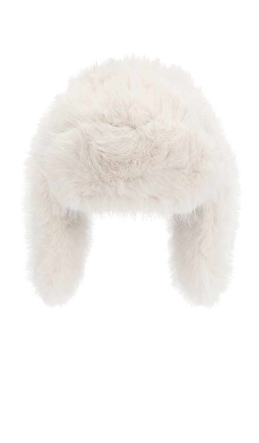 Faux Fur Trapper Hat in Ivory - WellBeing + BeingWell - Modalova