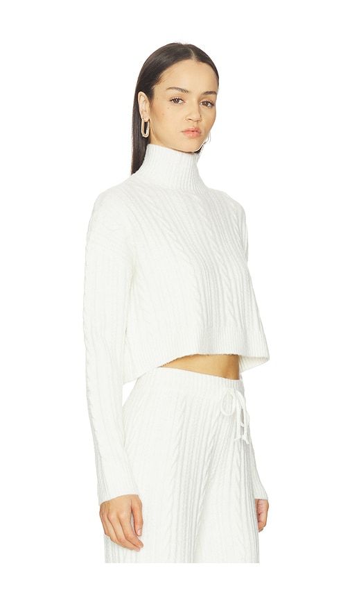 Wells Cable Knit Sweater in White. - size S (also in M, L, XL) - WellBeing + BeingWell - Modalova