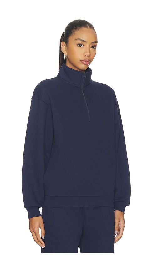 Remy Half Zip in Navy. - size S (also in XS) - WellBeing + BeingWell - Modalova