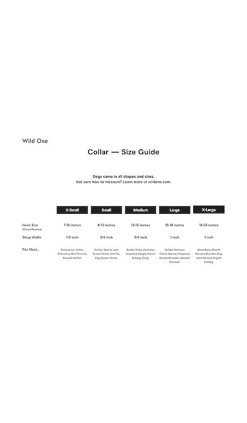 Extra Large Collar in - Wild One - Modalova