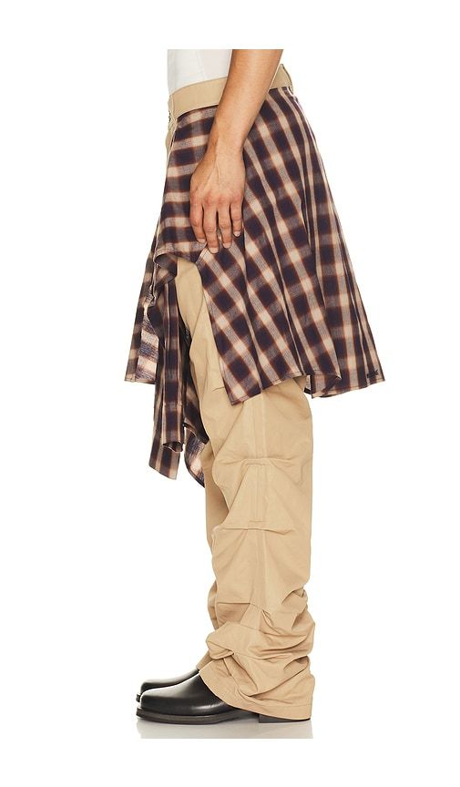 Shirt Wrapped Pants in Brown. - size L (also in M, S, XL/1X) - WE11DONE - Modalova