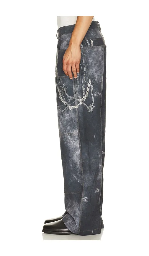 Trompe L'Oeil Denim Carpenter Pants in . - size L (also in M, XL/1X) - WE11DONE - Modalova