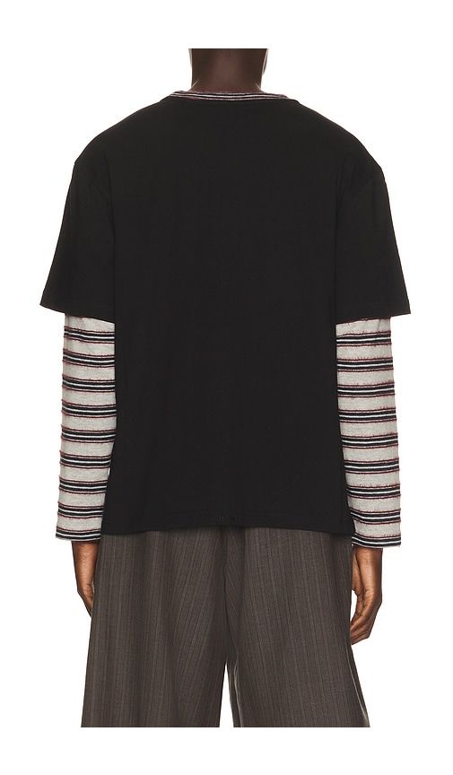 Rope Embroidered Long Sleeve T-Shirt in . - size L (also in M, S, XL/1X) - WE11DONE - Modalova